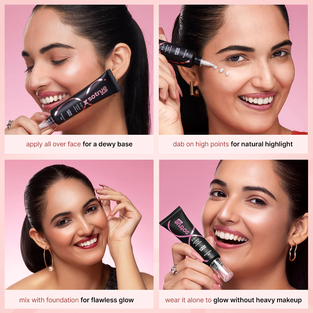 3-in-1 Illuminating Strobe Cream | Rose Gold - Image 4