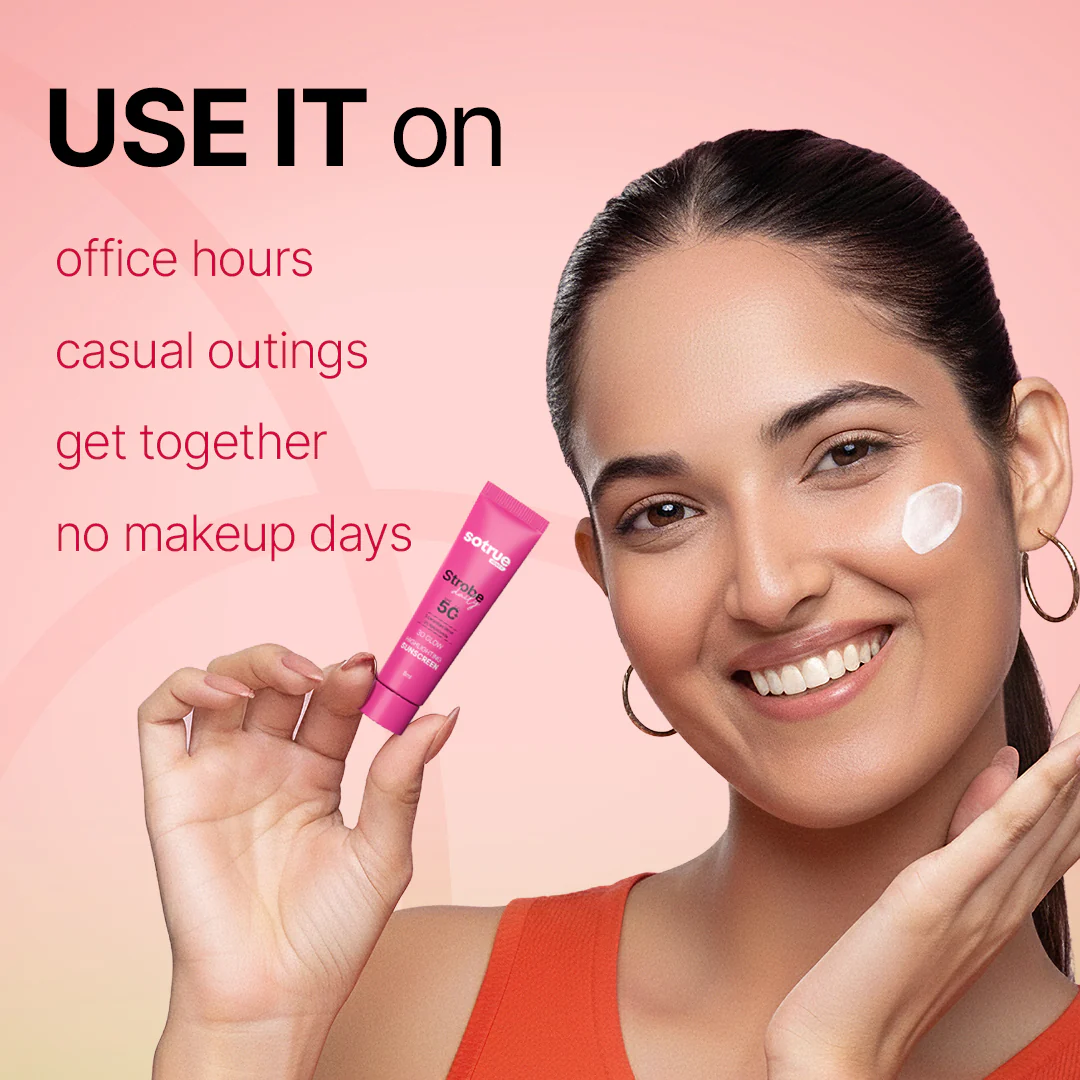 Mini Daily Strobe Cream with SPF 50+ | Rose Gold - Image 5