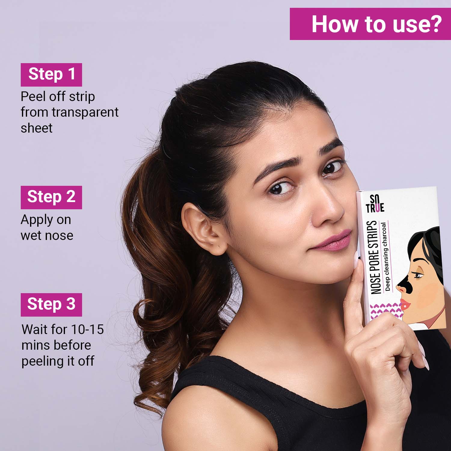 Charcoal Nose Pore Strips | Deep Cleansing - Image 3