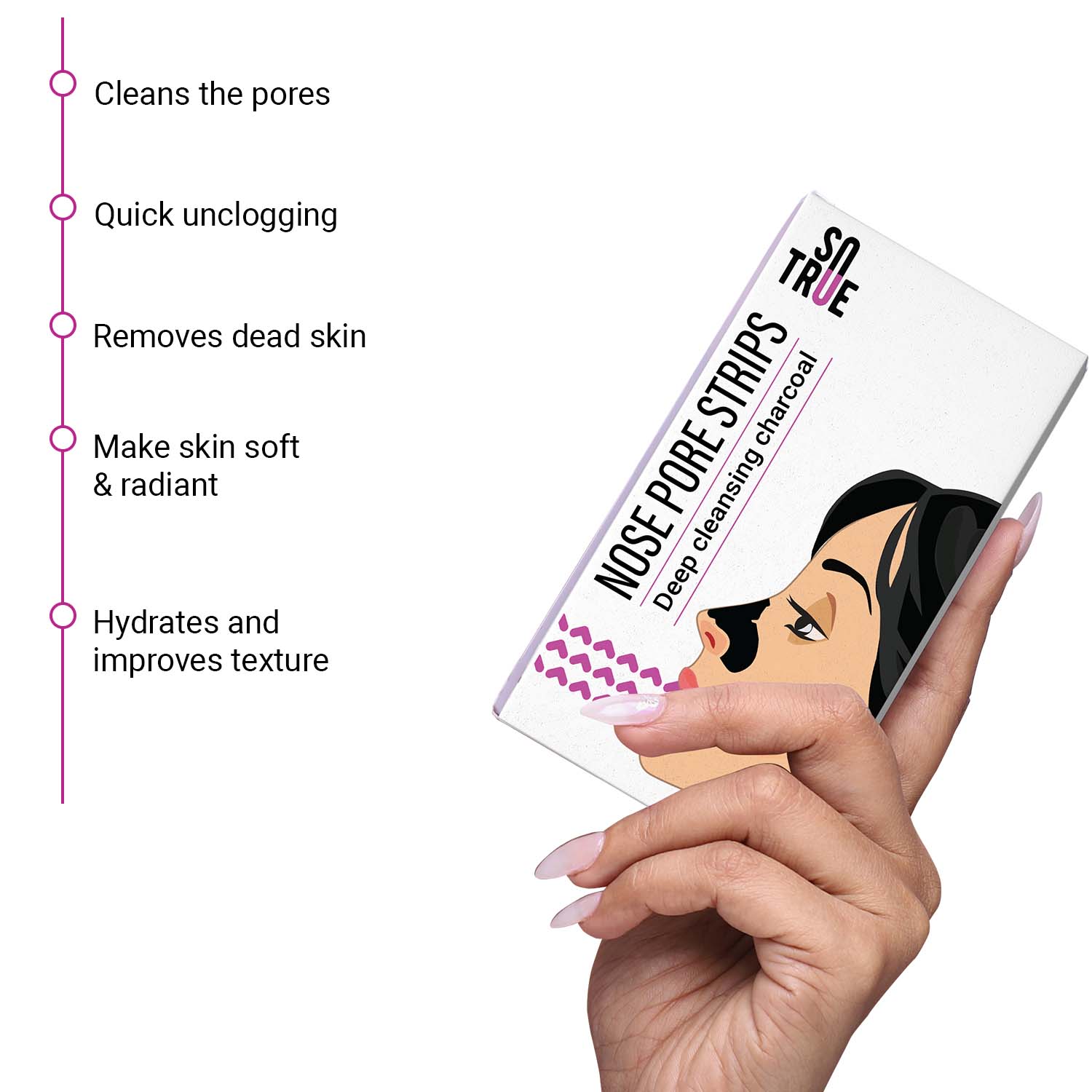 Charcoal Nose Pore Strips | Deep Cleansing - Image 5