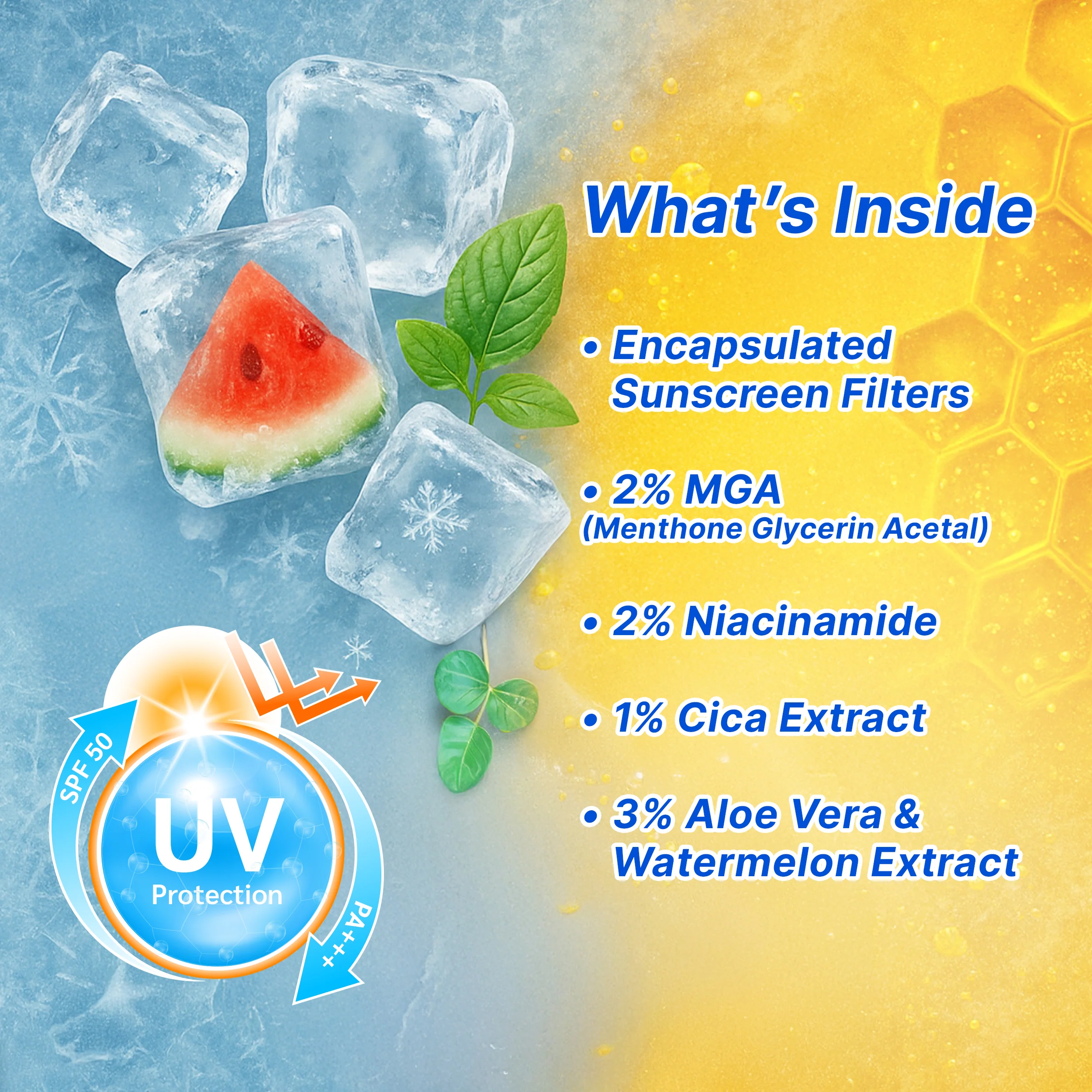 Cooling Body Gel Sunscreen | SPF 50+ PA+++ - Image 4