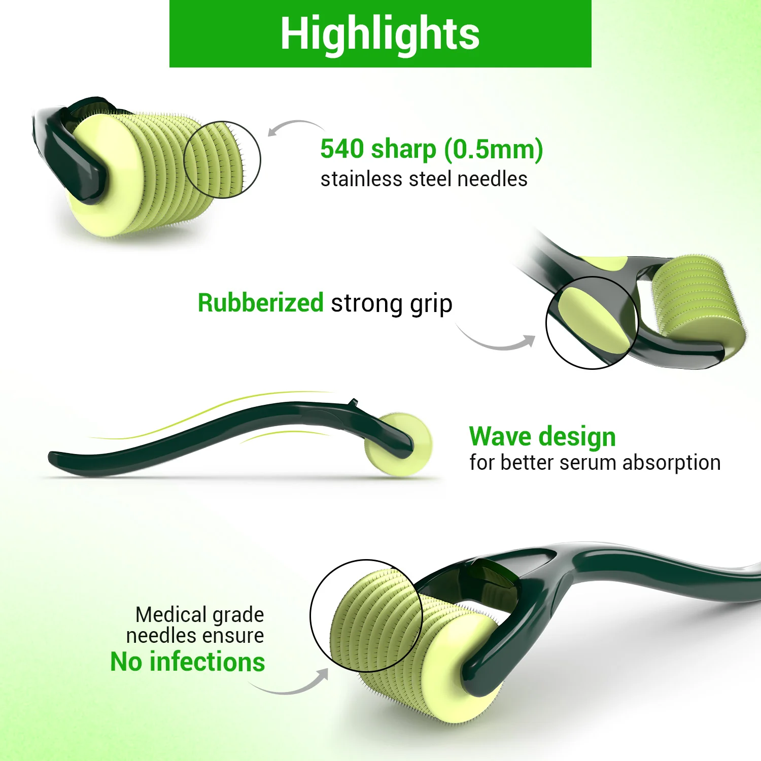 Epifine Derma Roller (0.5mm) | Microneedling - Image 3