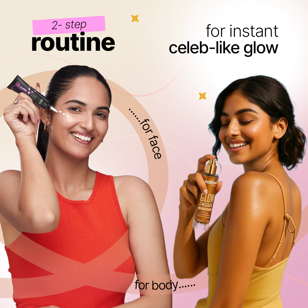Face & Body Glow Combo | Pink Strobe Cream & Body Glow Spray - Image 3