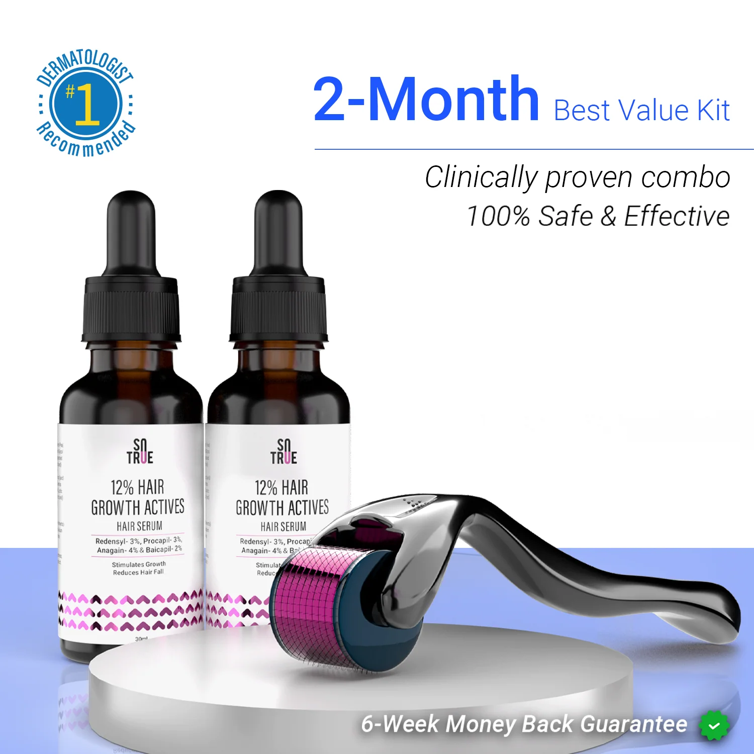 Hair Revival Combo | Derma Roller 1mm & Hair Growth Serum - Image 10