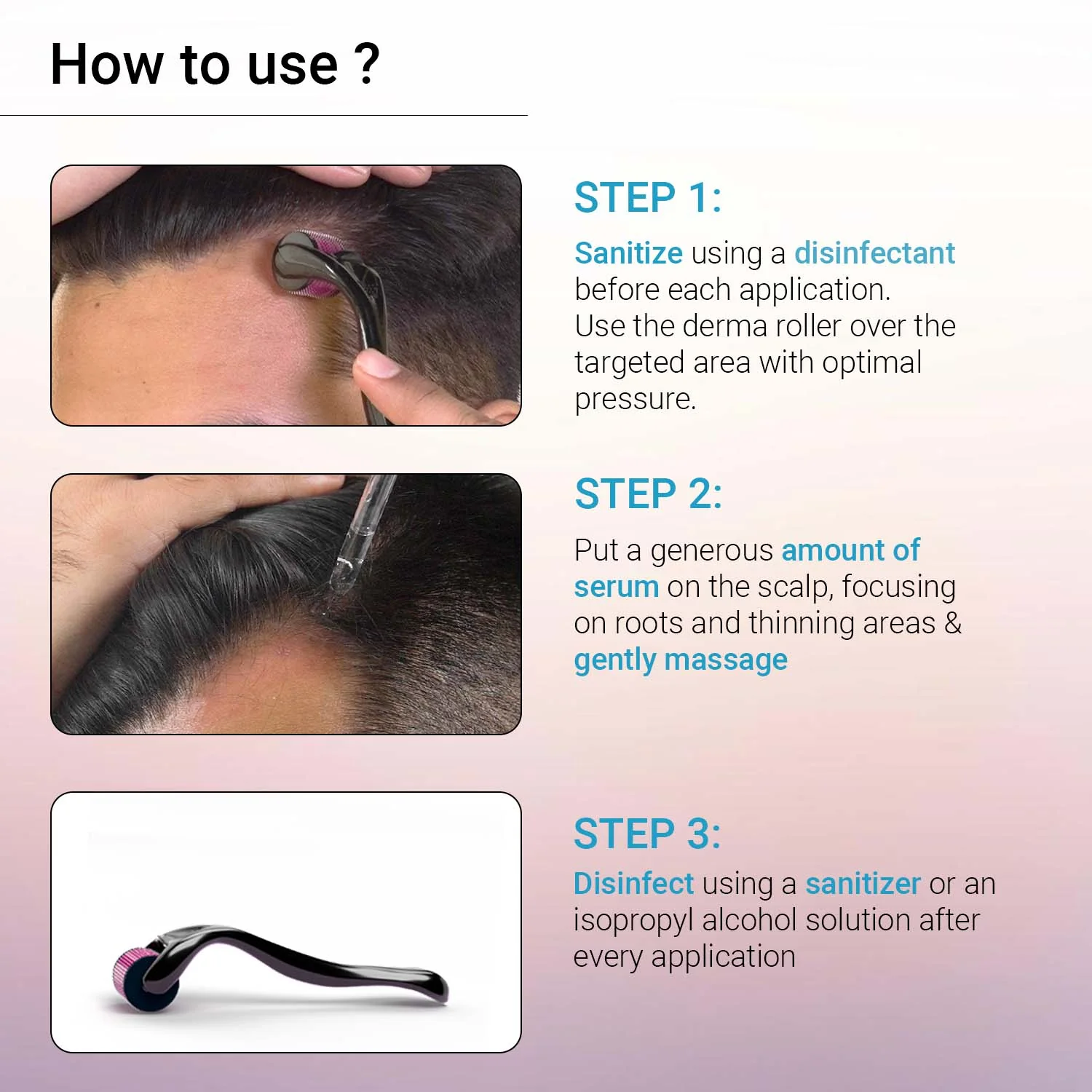 Hair Revival Combo | Derma Roller 1mm & Hair Growth Serum - Image 8