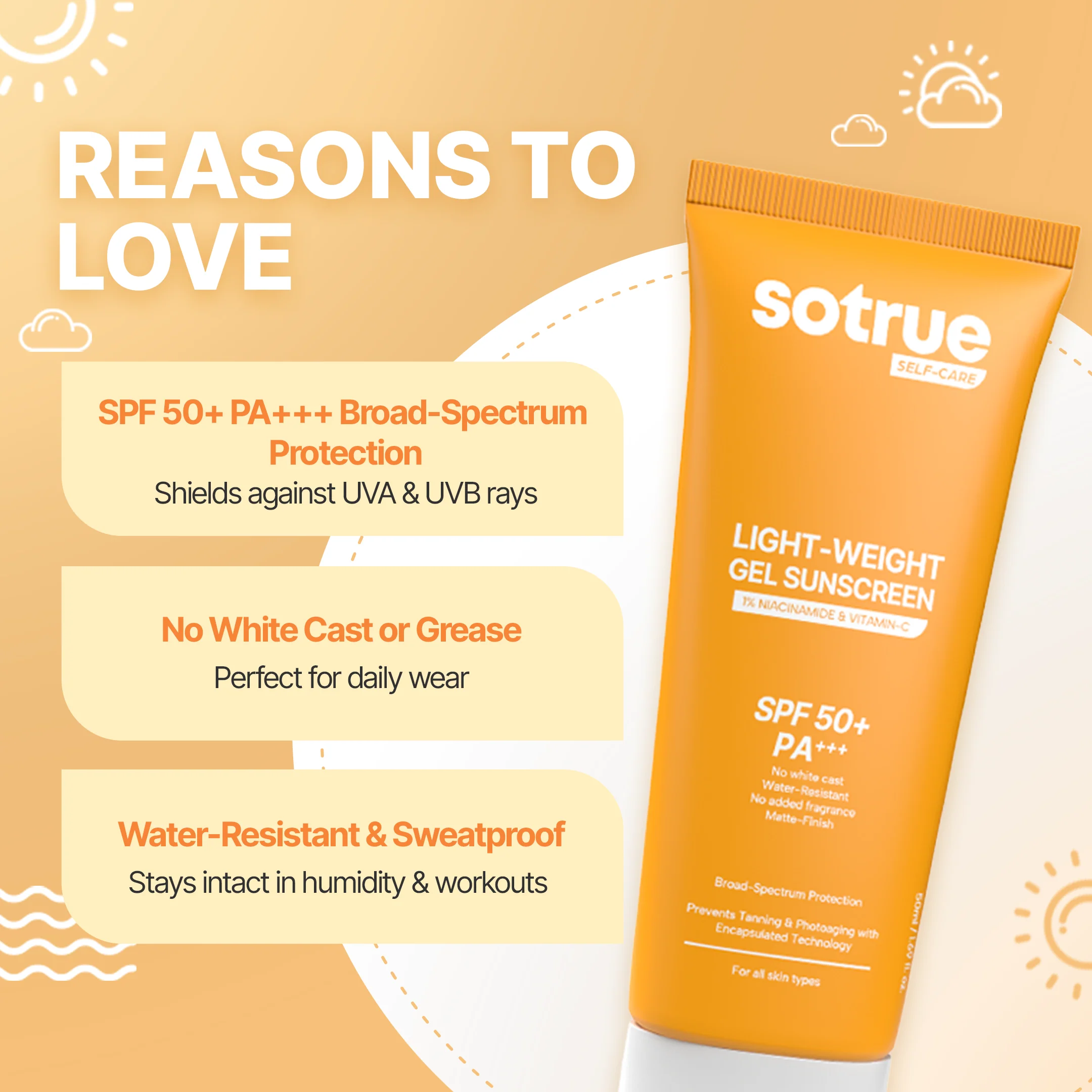 Lightweight Gel Sunscreen | SPF 50+ PA+++ - Image 4