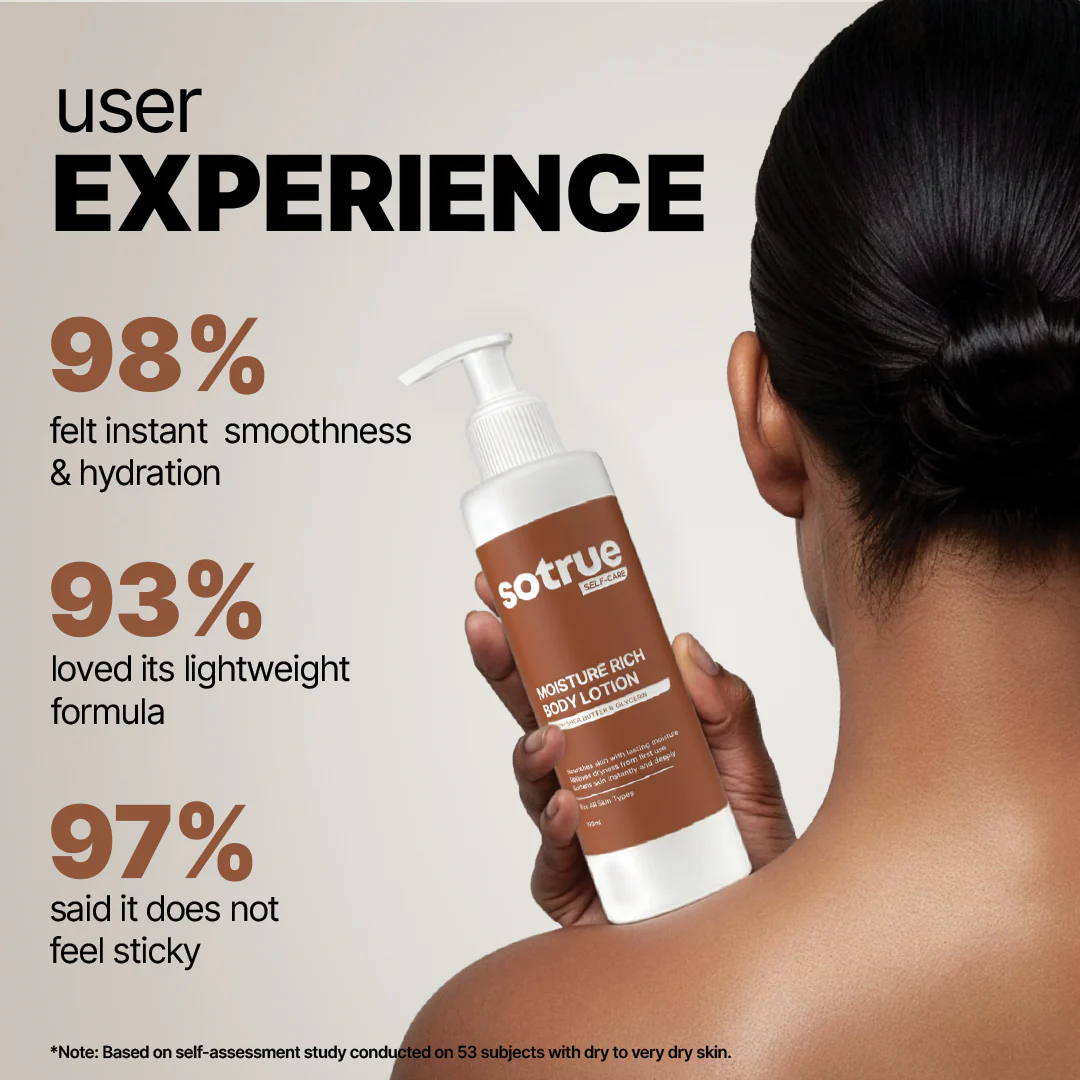 Moisture Rich Body Lotion | For Dry to Very Dry Skin | 190ml - Image 3