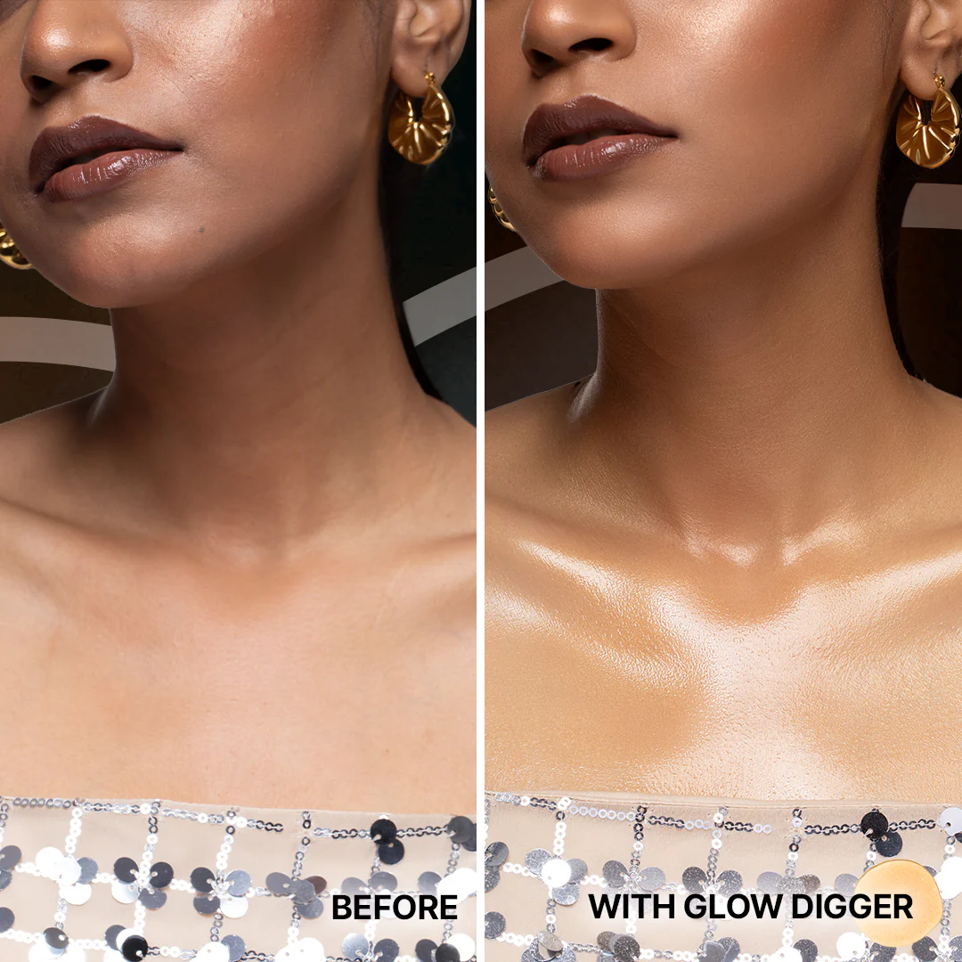 Glow Digger Body Glow Spray | SPF 50+ PA+++ | Instant Radiant Shine - Image 4