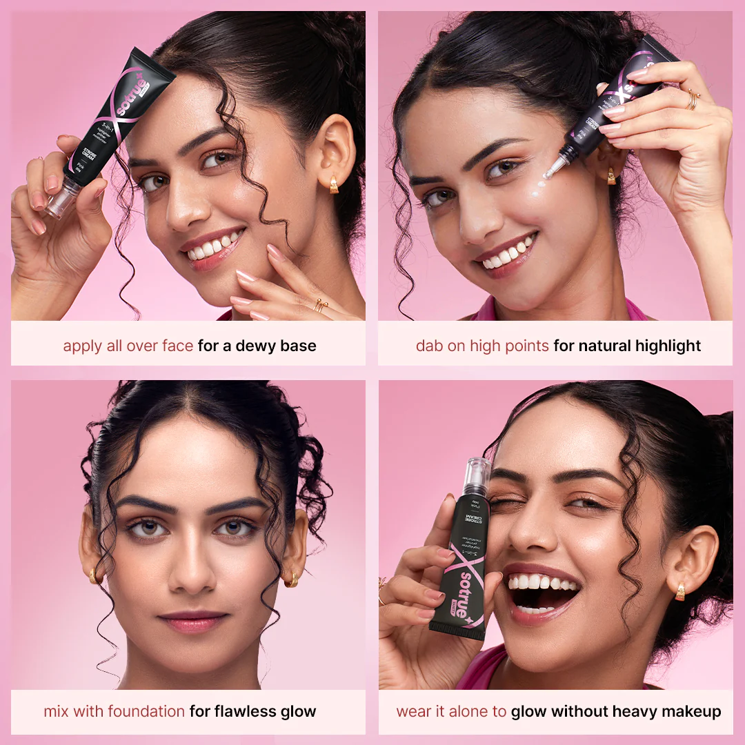 3-in-1 Illuminating Strobe Cream | Pink - Image 4