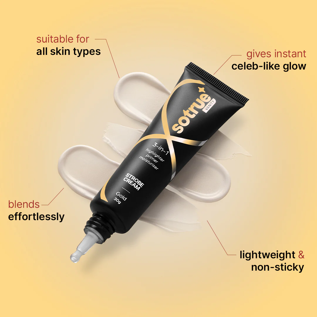 3-in-1 Illuminating Strobe Cream | Gold - Image 5