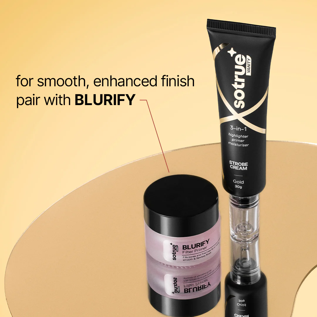3-in-1 Illuminating Strobe Cream | Gold - Image 7